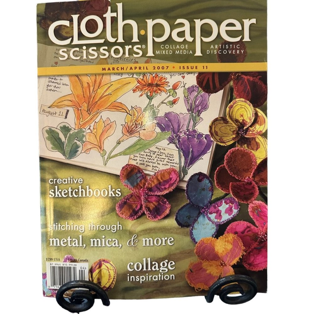 Cloth Paper Scissor Collage Mixed Media Artistic Discovery 3 Magazine Set Craft - Picture 8 of 16